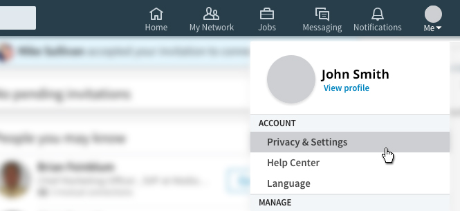 LinkedIn - Privacy & Settings