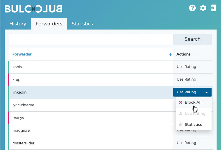 Bulc Club - Disable Forwarder